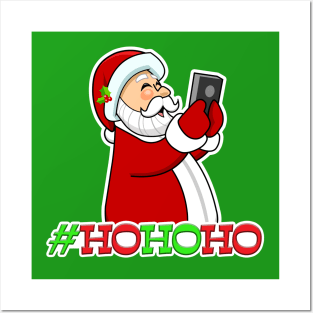 Social Santa Claus HO HO HO Posters and Art